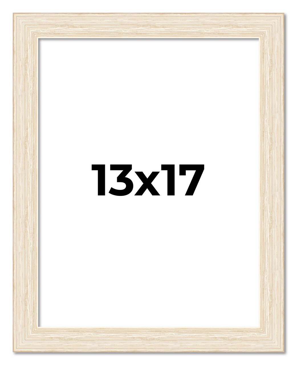 13x17 Wide Barnwood Picture Frame with UV-Resistant Acrylic & Acid Free Backing, Available in 6 Paint Finishes - Grey, Brown, White, and Black